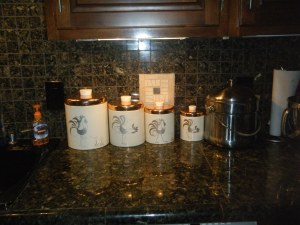 Vintae Rooster Kitchen Canisters